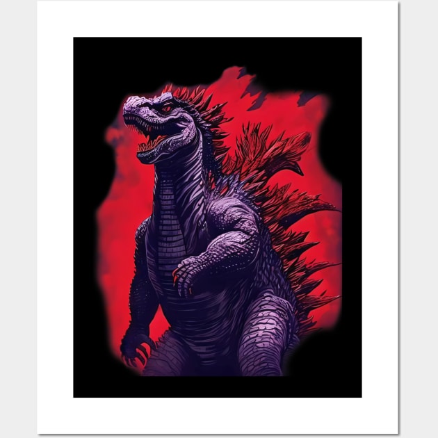 Conquer the monsterverse :Godzilla minus one Wall Art by Fadedstar